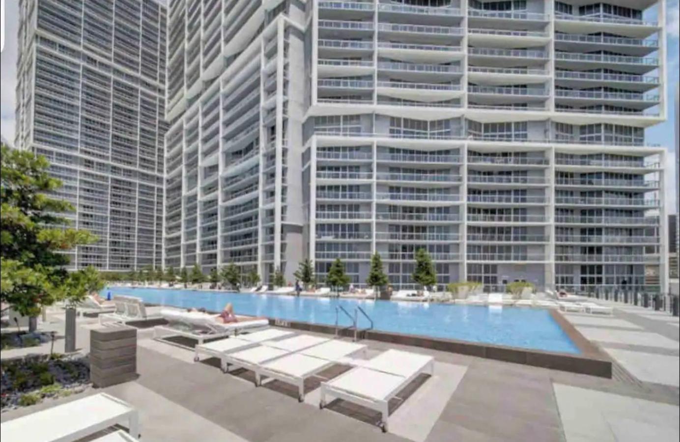 *Iconic W Icon Condo/ Pool&Waterviews*Freespa* Miami Exteriör bild
