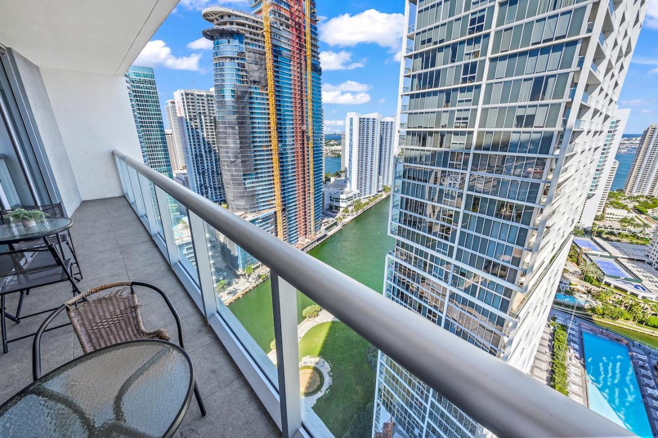 *Iconic W Icon Condo/ Pool&Waterviews*Freespa* Miami Exteriör bild
